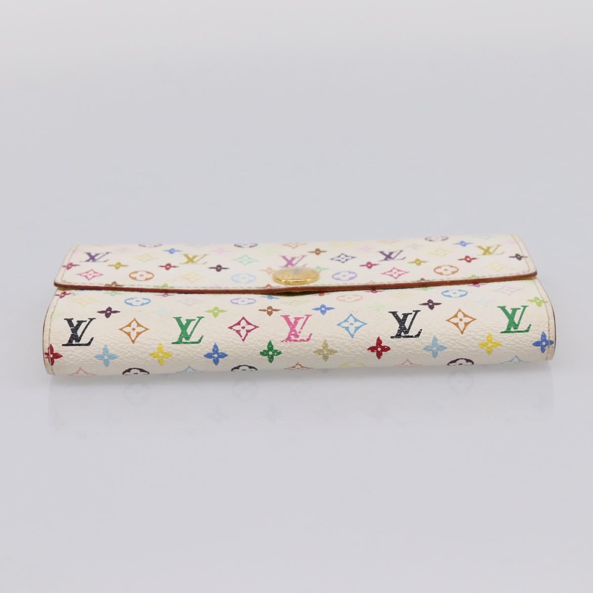 LOUIS VUITTON Monogram Multicolor Portefeuille Sarah Wallet M93745 Auth 206307