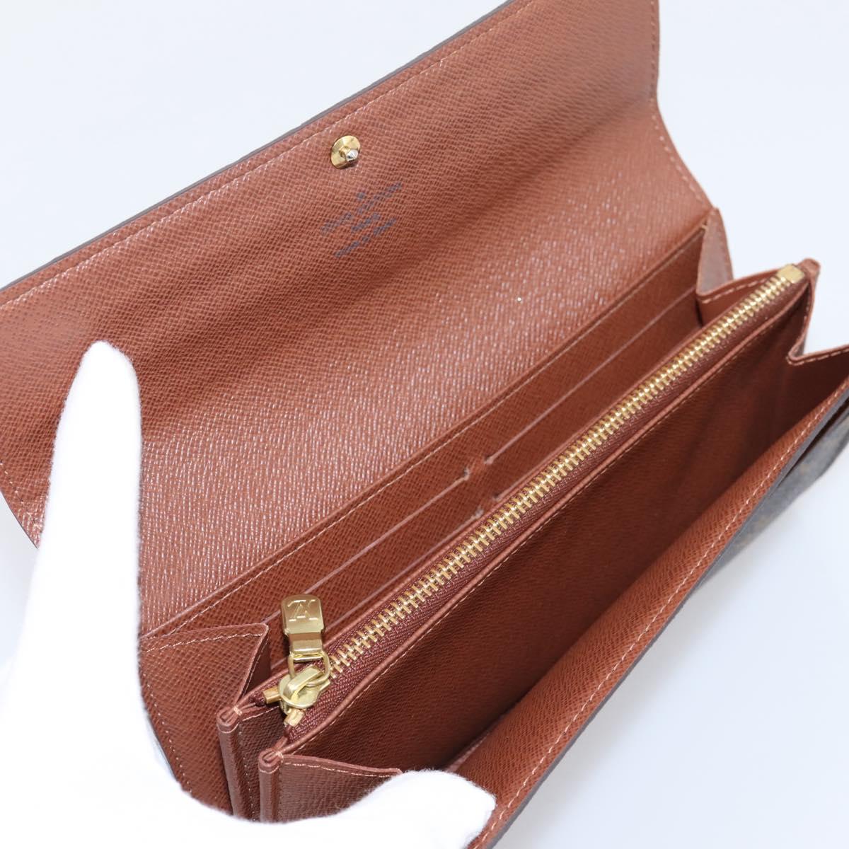 LOUIS VUITTON Monogram Portefeuille Sarah Long Wallet M61734 LV Auth 206309