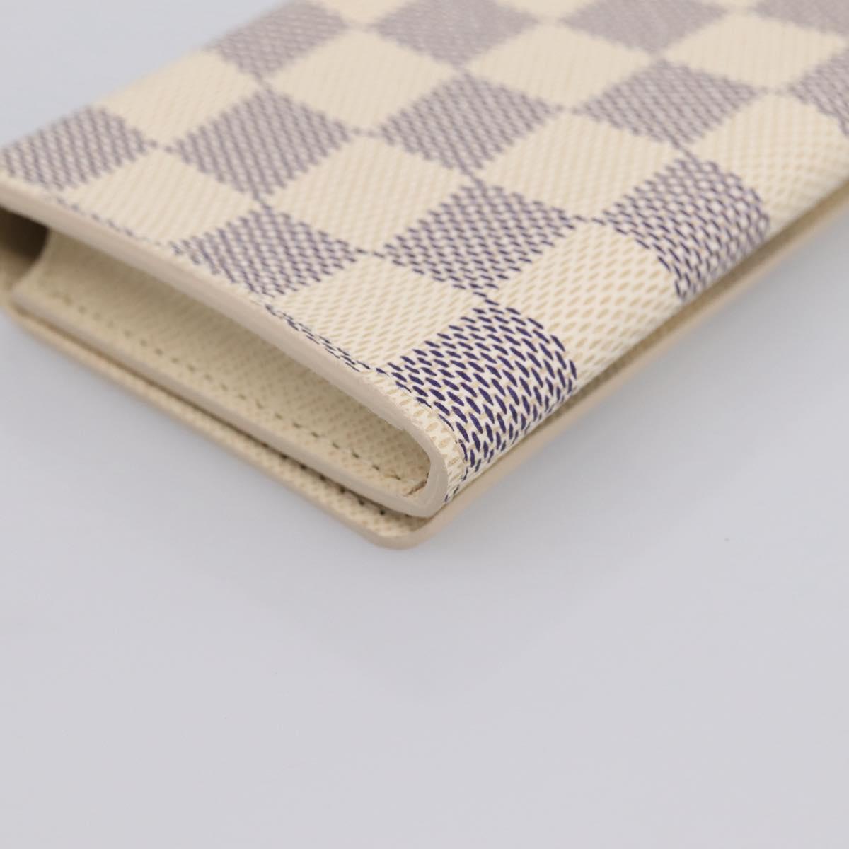 LOUIS VUITTON Damier Azur Anvelop Cult De Vuitto Case N61746 LV Auth 206313V