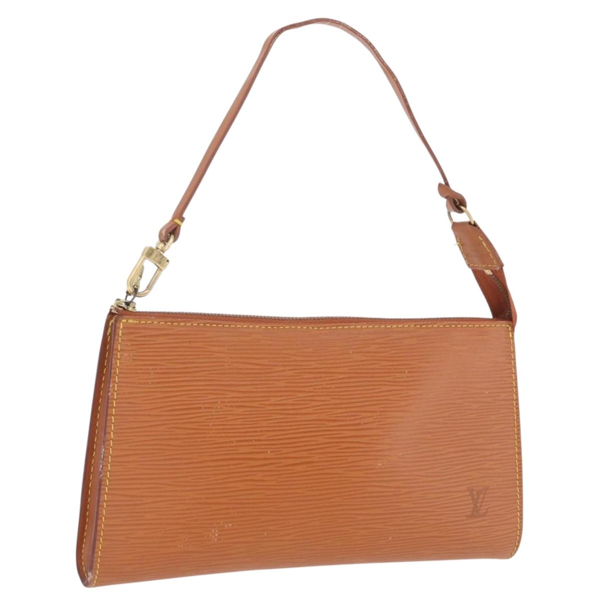 LOUIS VUITTON Epi Pochette Accessoires Pouch Zipangu Gold M52948 LV Auth 206319