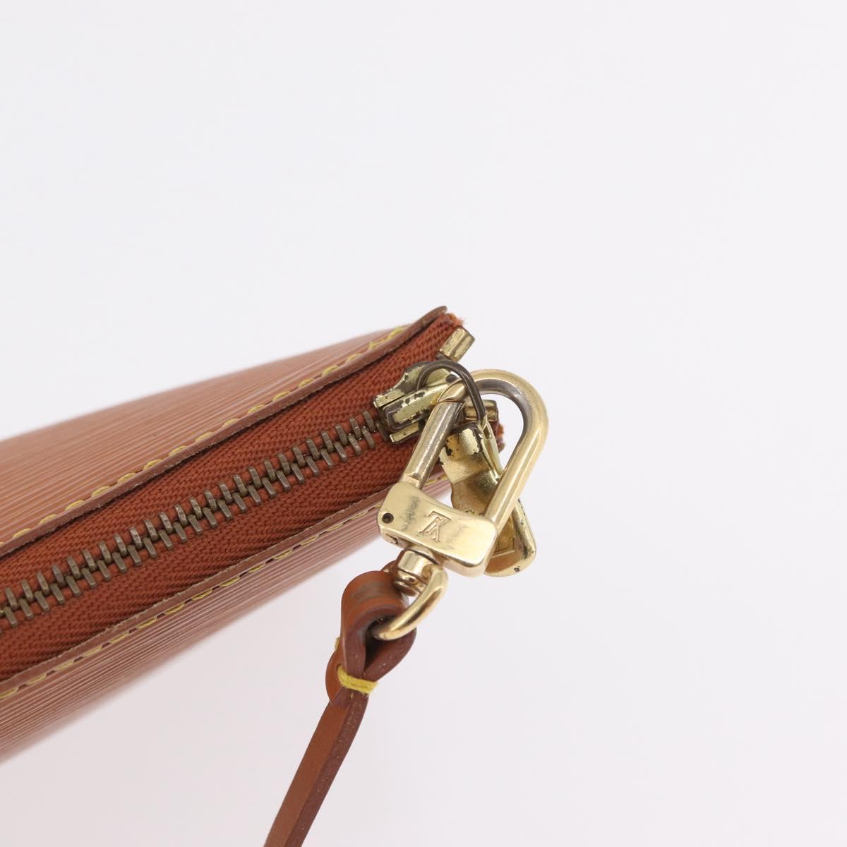 LOUIS VUITTON Epi Pochette Accessoires Pouch Zipangu Gold M52948 LV Auth 206319