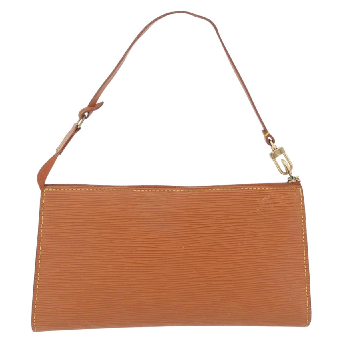 LOUIS VUITTON Epi Pochette Accessoires Pouch Zipangu Gold M52948 LV Auth 206319