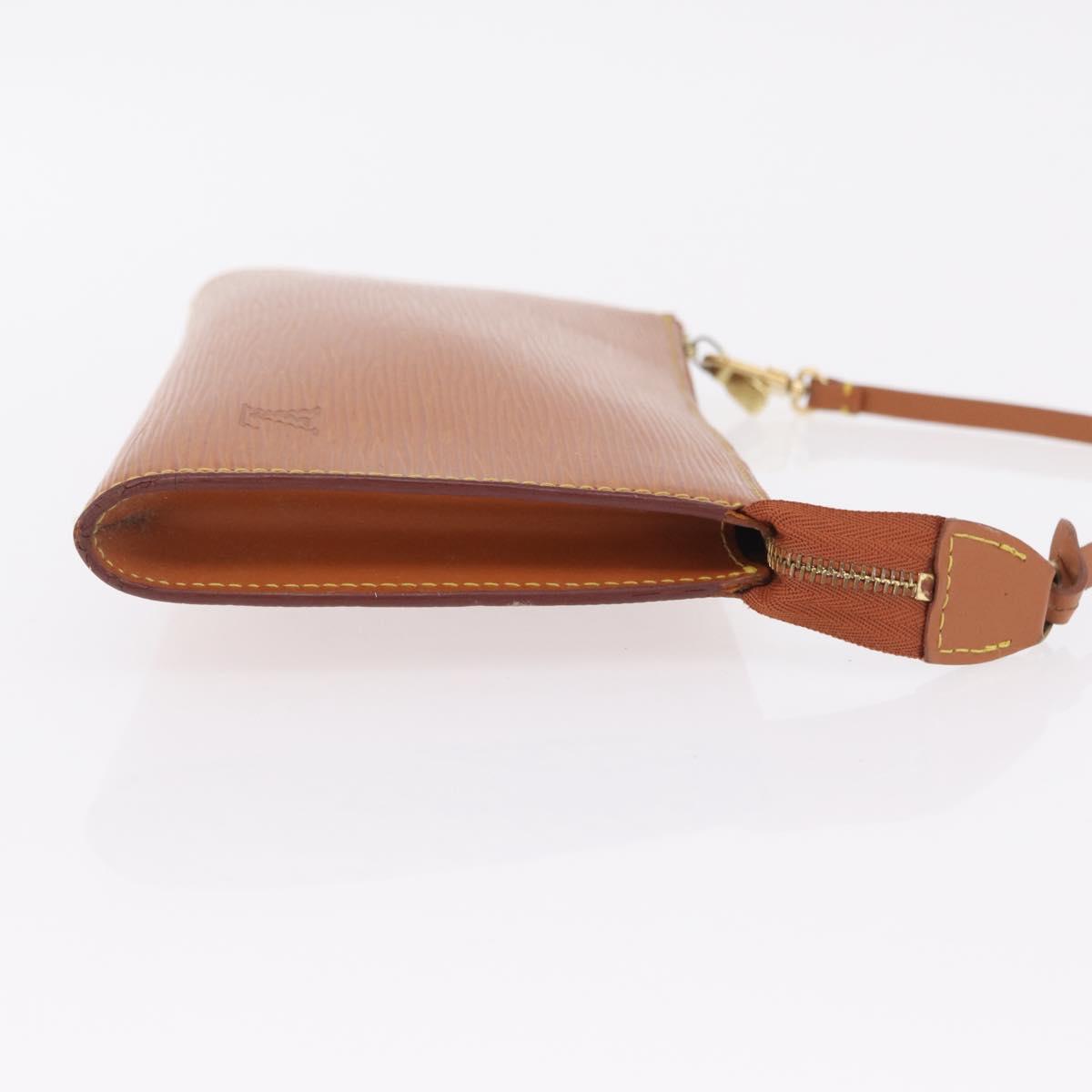 LOUIS VUITTON Epi Pochette Accessoires Pouch Zipangu Gold M52948 LV Auth 206319