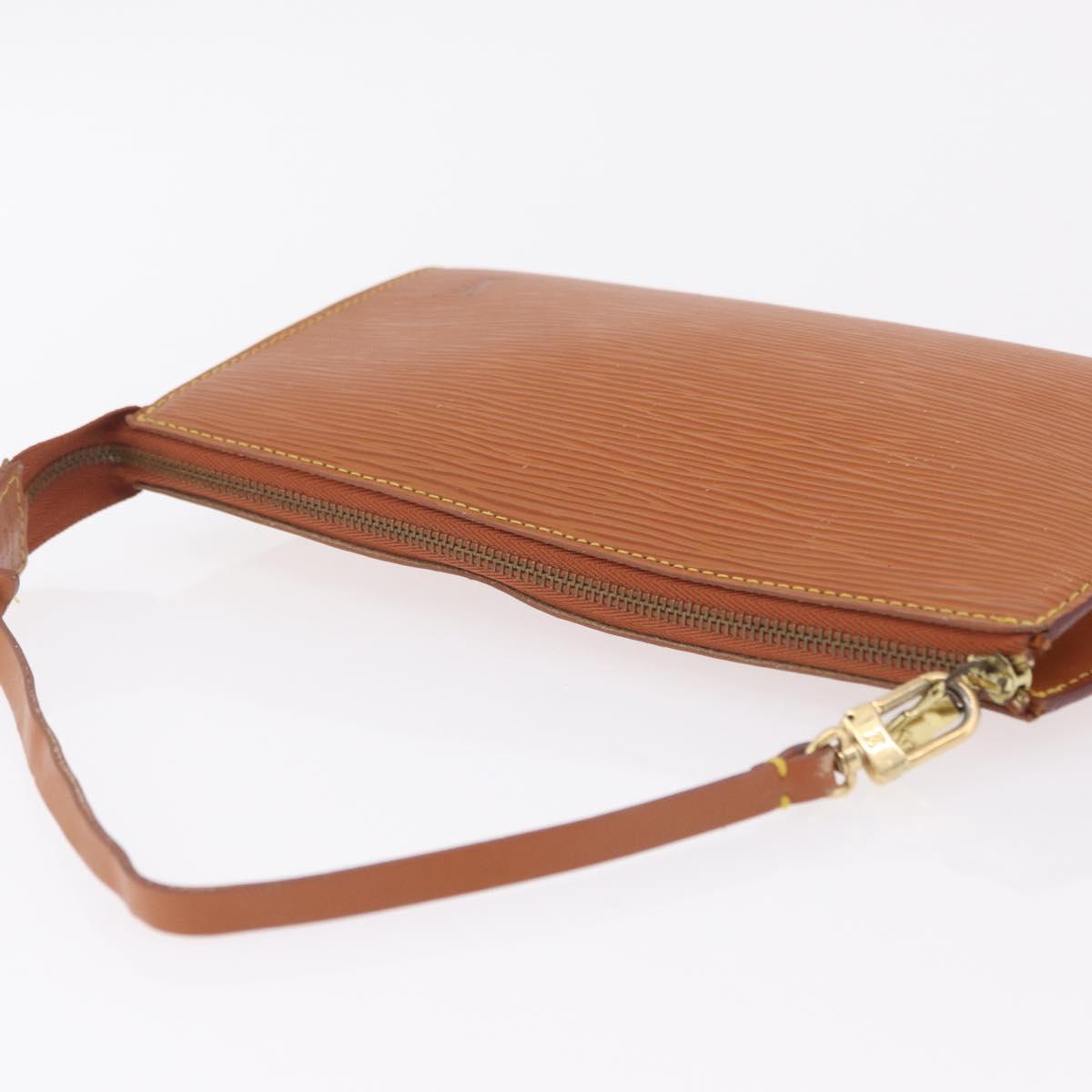 LOUIS VUITTON Epi Pochette Accessoires Pouch Zipangu Gold M52948 LV Auth 206319