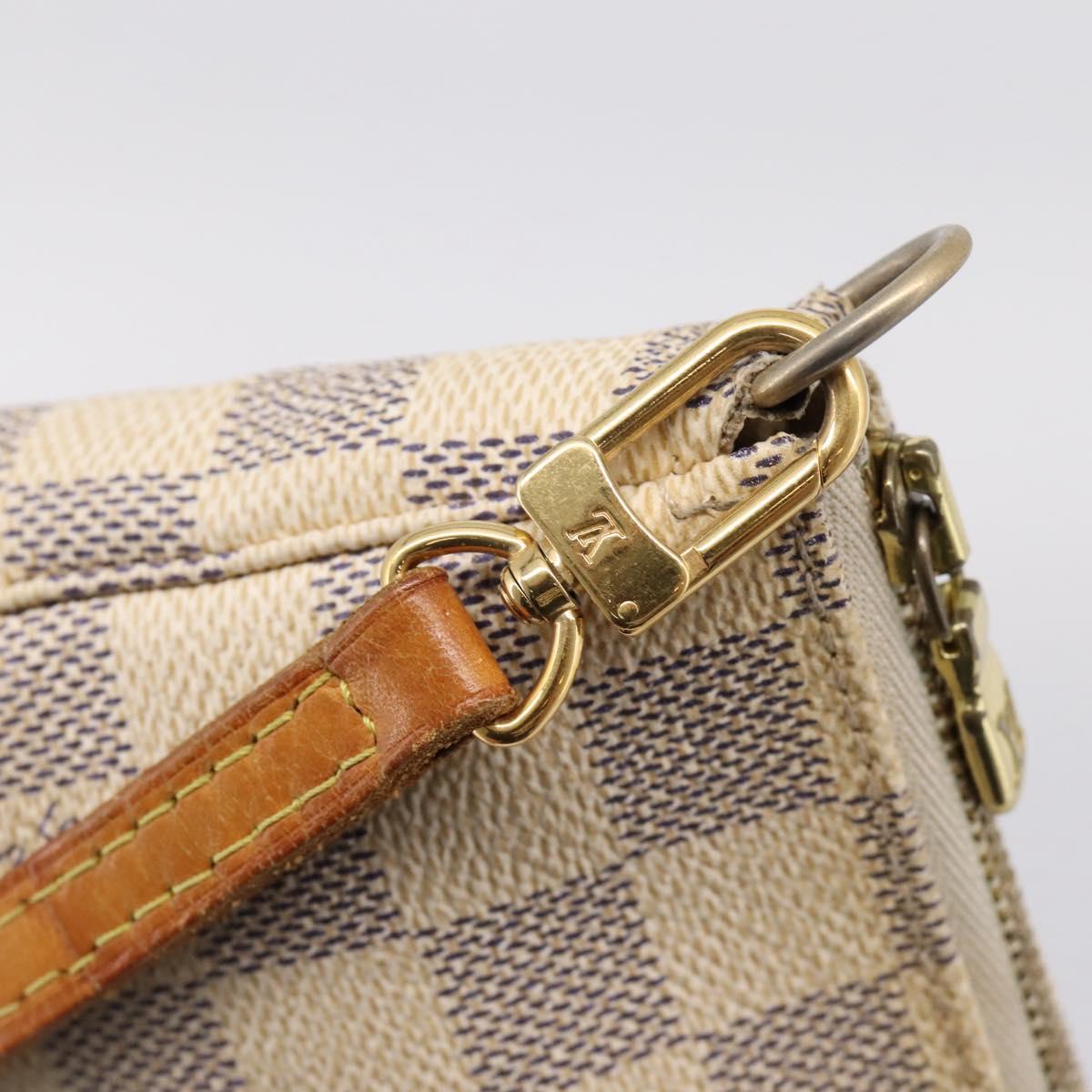 LOUIS VUITTON Damier Azur Pochette Accessoires Pouch N41207 LV Auth 206321A