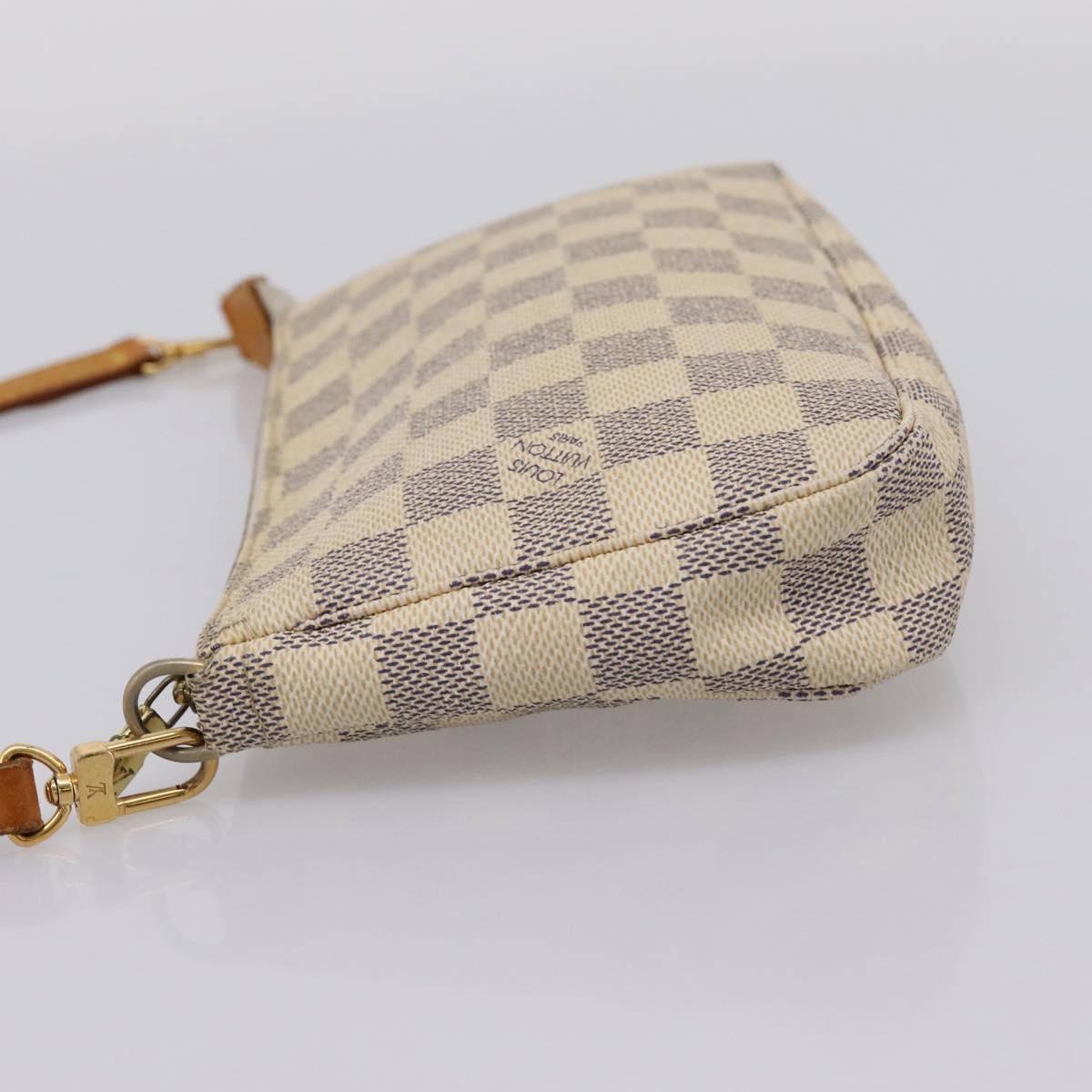 LOUIS VUITTON Damier Azur Pochette Accessoires Pouch N41207 LV Auth 206321A