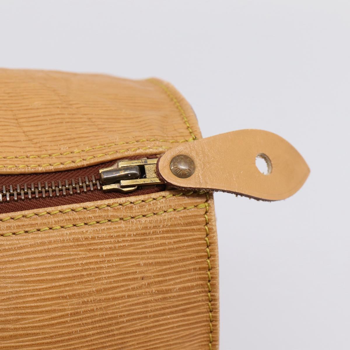 LOUIS VUITTON Epi Speedy 35 Hand Bag Zipangu Gold LV Auth 206327