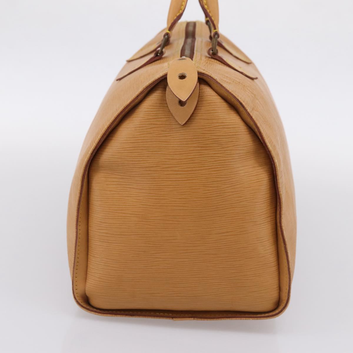 LOUIS VUITTON Epi Speedy 35 Hand Bag Zipangu Gold LV Auth 206327
