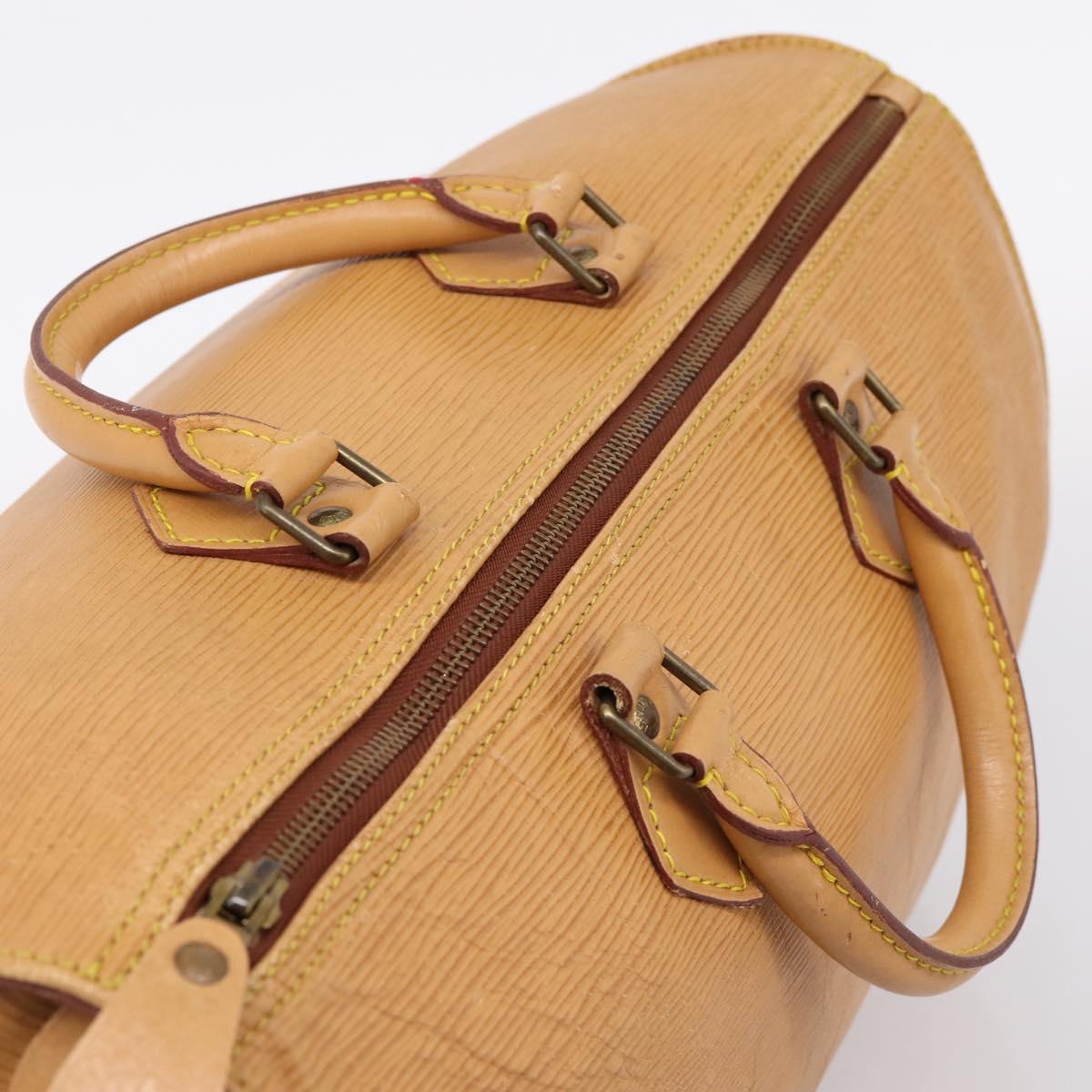 LOUIS VUITTON Epi Speedy 35 Hand Bag Zipangu Gold LV Auth 206327