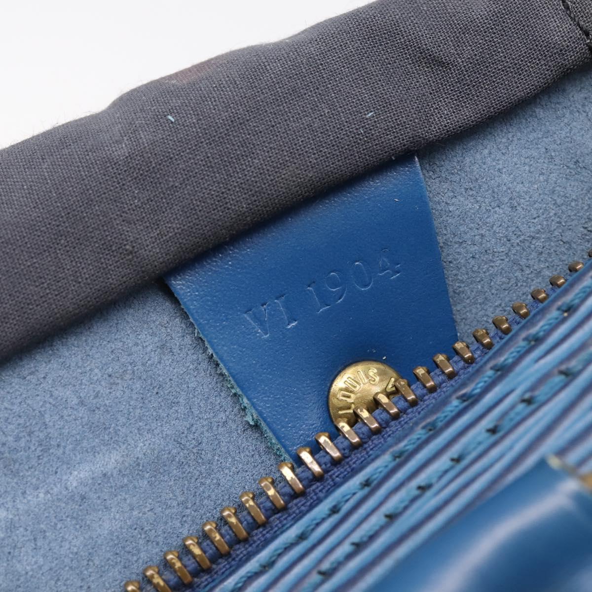 LOUIS VUITTON Epi Speedy 25 Hand Bag Toledo Blue M43015 LV Auth 206328