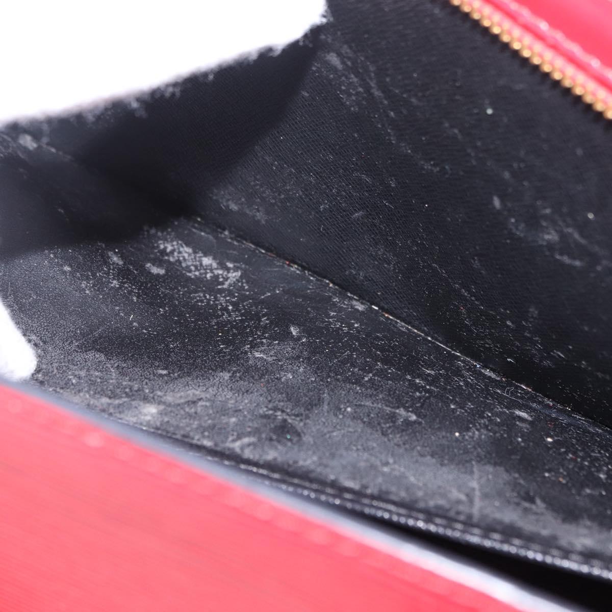 LOUIS VUITTON Epi Sac Triangle Hand Bag Red M52097 LV Auth 206342