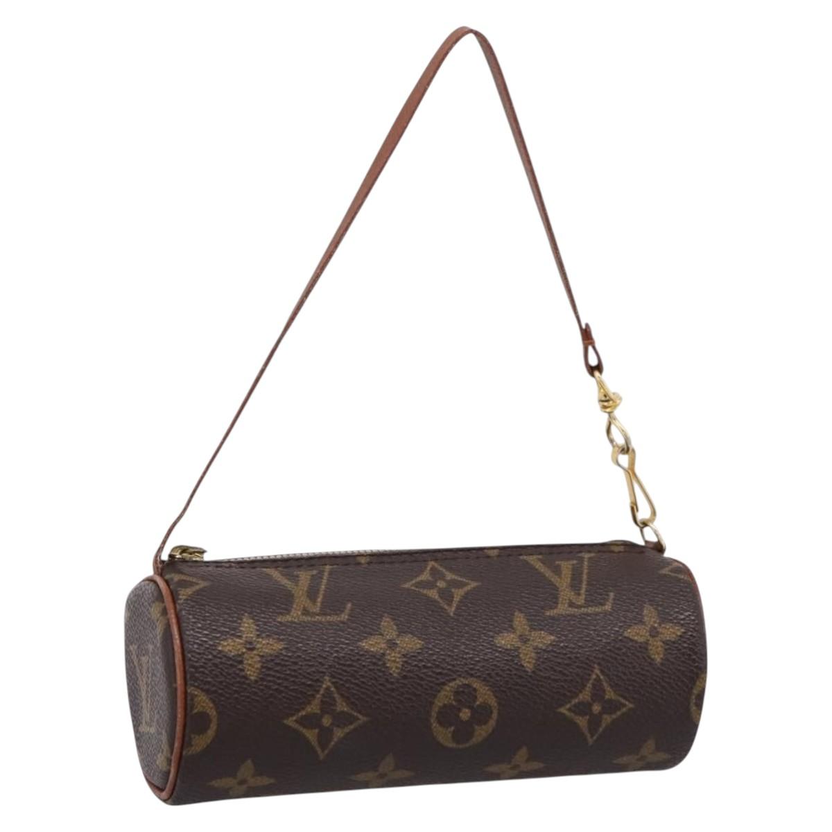 LOUIS VUITTON Monogram Papillon Pouch Pouch LV Auth 206345