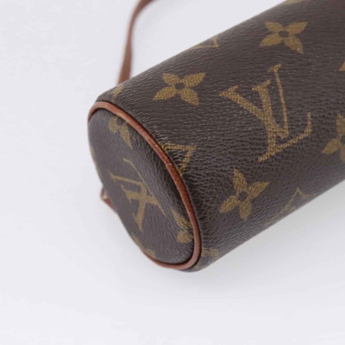 LOUIS VUITTON Monogram Papillon Pouch Pouch LV Auth 206345