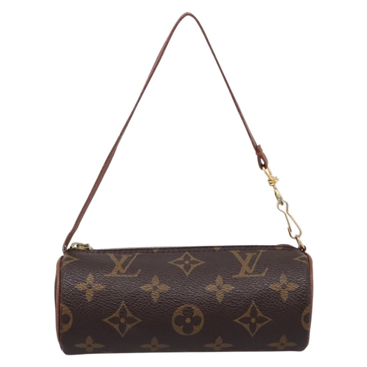 LOUIS VUITTON Monogram Papillon Pouch Pouch LV Auth 206345