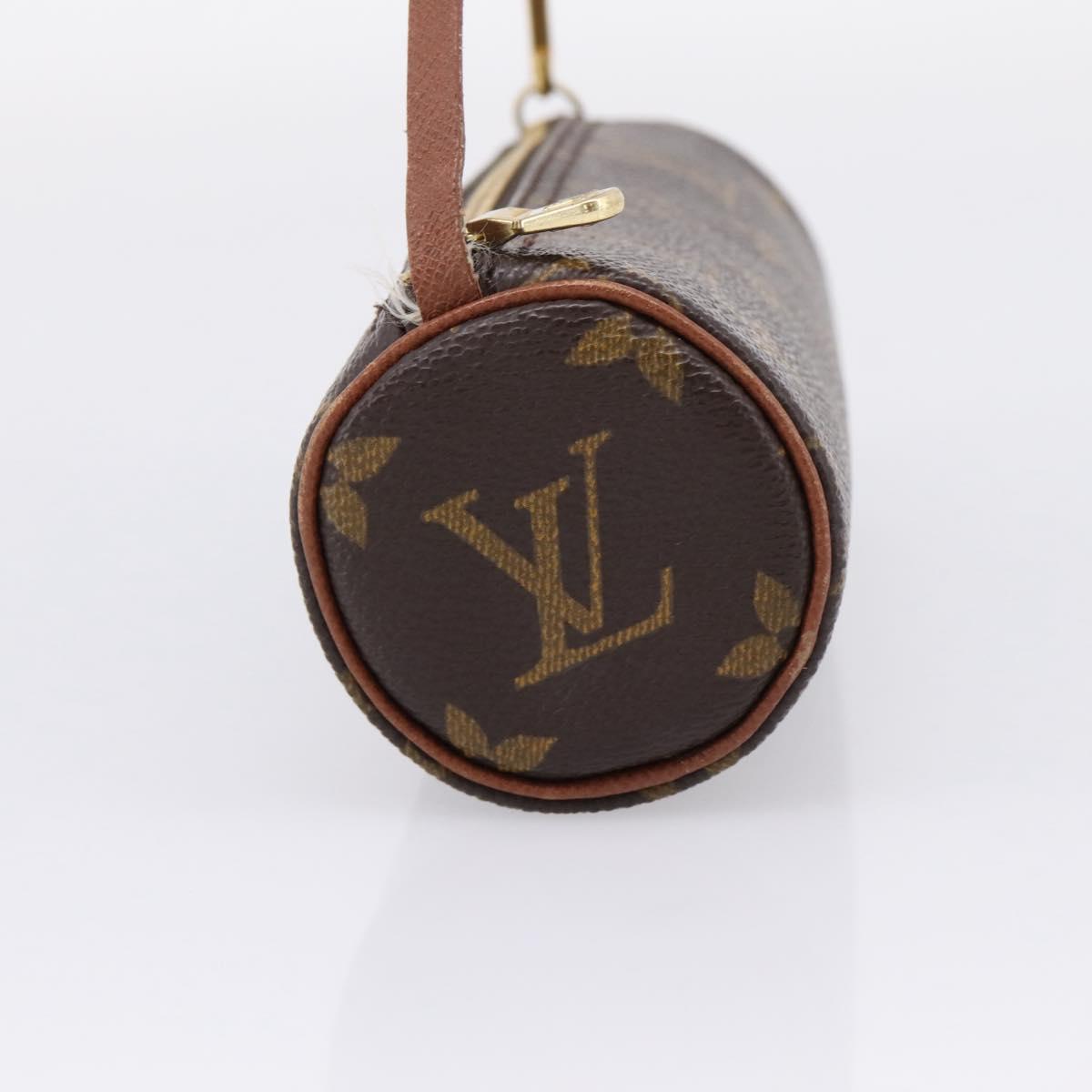 LOUIS VUITTON Monogram Papillon Pouch Pouch LV Auth 206345