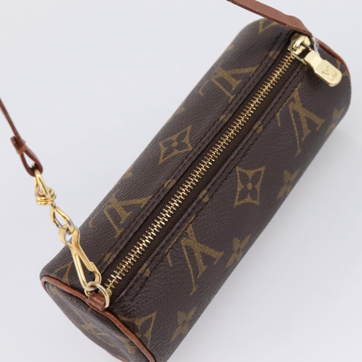 LOUIS VUITTON Monogram Papillon Pouch Pouch LV Auth 206345