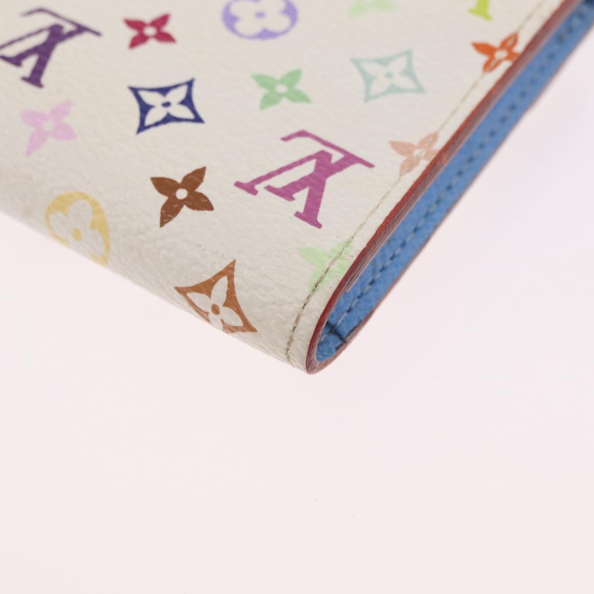 LOUIS VUITTON Monogram Multicolor Anvelop Cult De Vuitto White LV Auth 206351A