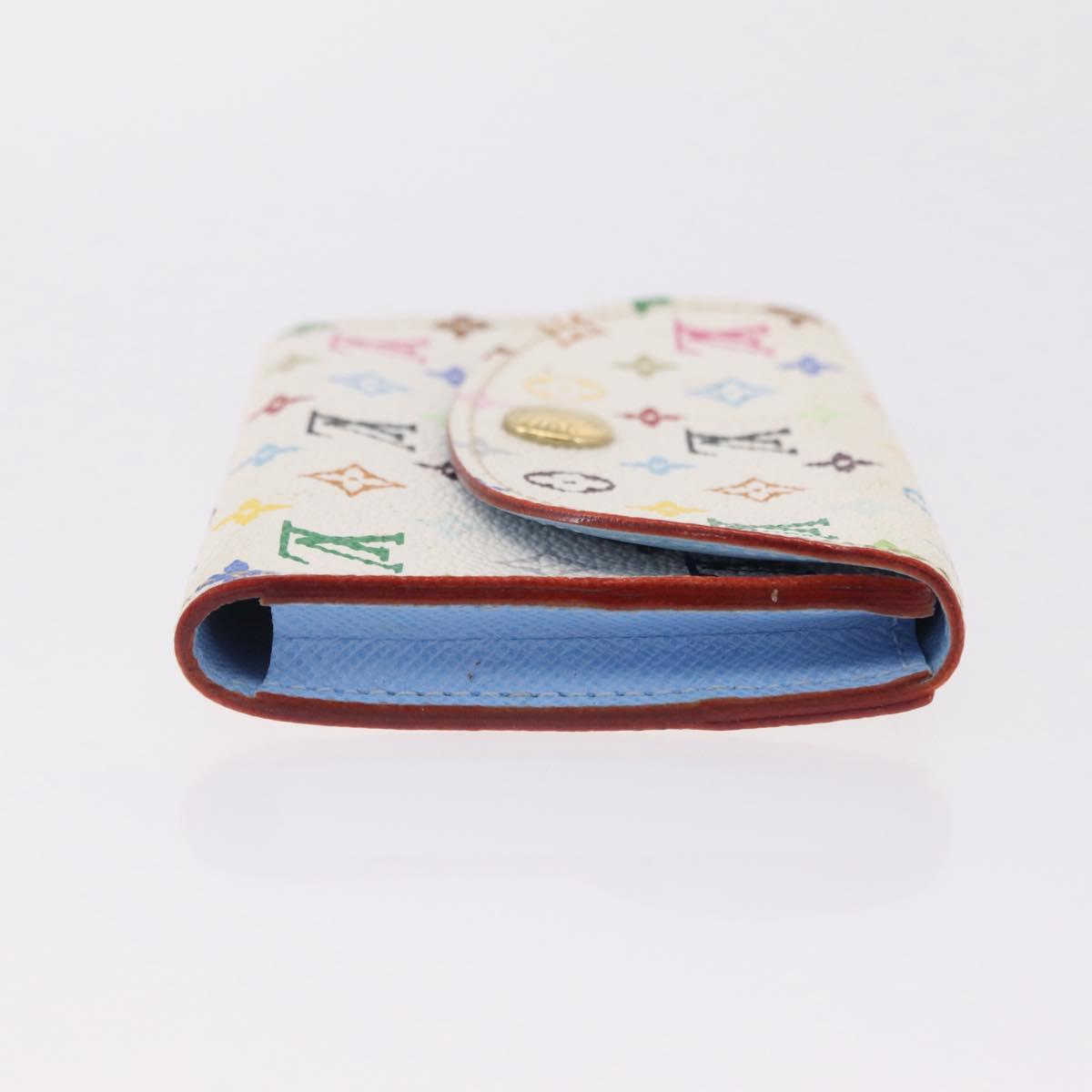 LOUIS VUITTON Monogram Multicolor Anvelop Cult De Vuitto White LV Auth 206351A