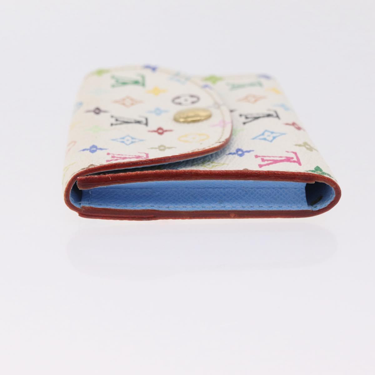 LOUIS VUITTON Monogram Multicolor Anvelop Cult De Vuitto White LV Auth 206351A