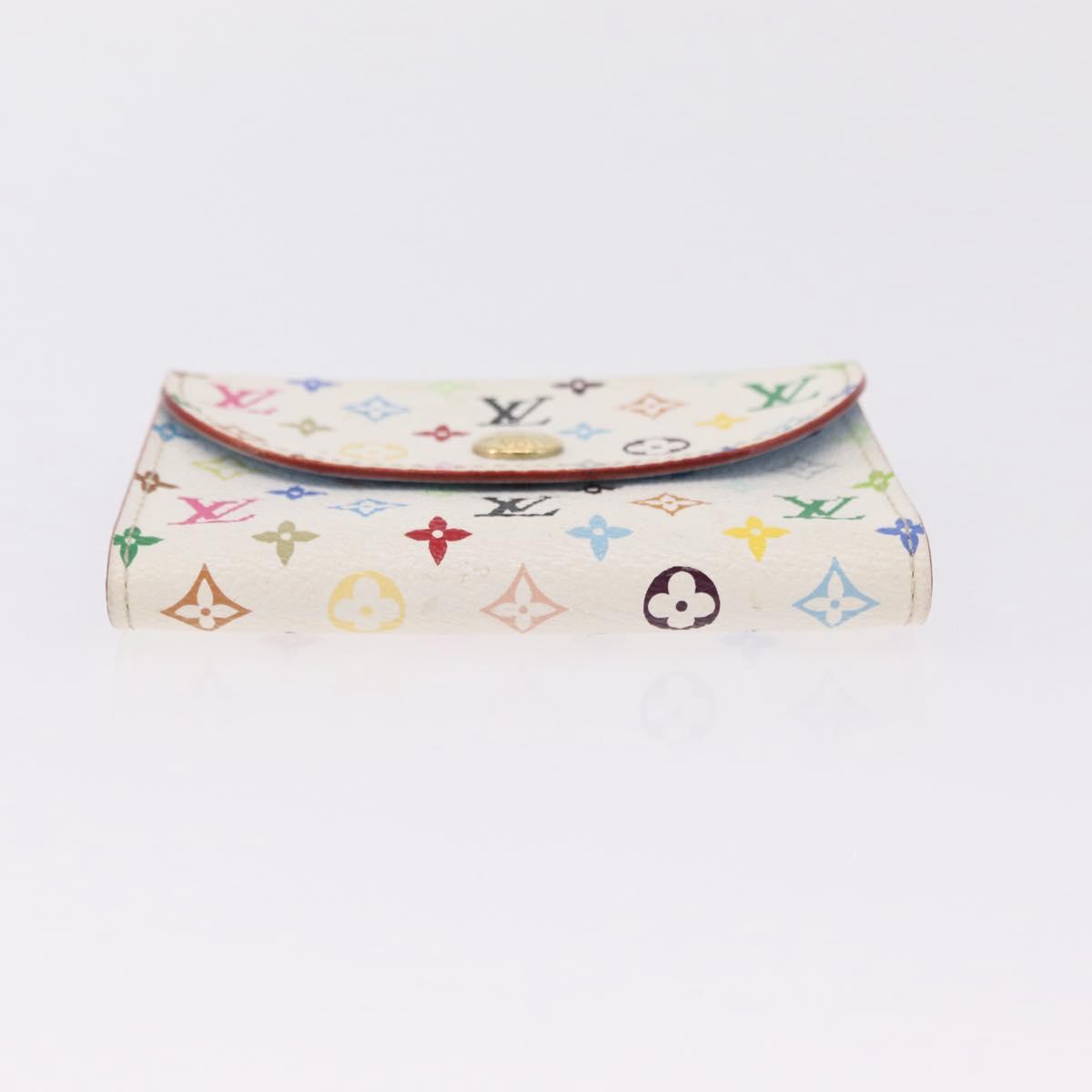LOUIS VUITTON Monogram Multicolor Anvelop Cult De Vuitto White LV Auth 206351A