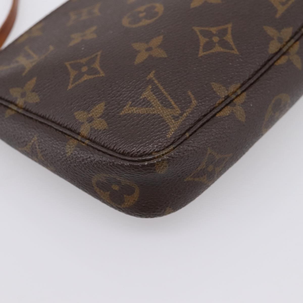 LOUIS VUITTON Monogram Pochette Accessoires Pouch M51980 LV Auth 206355