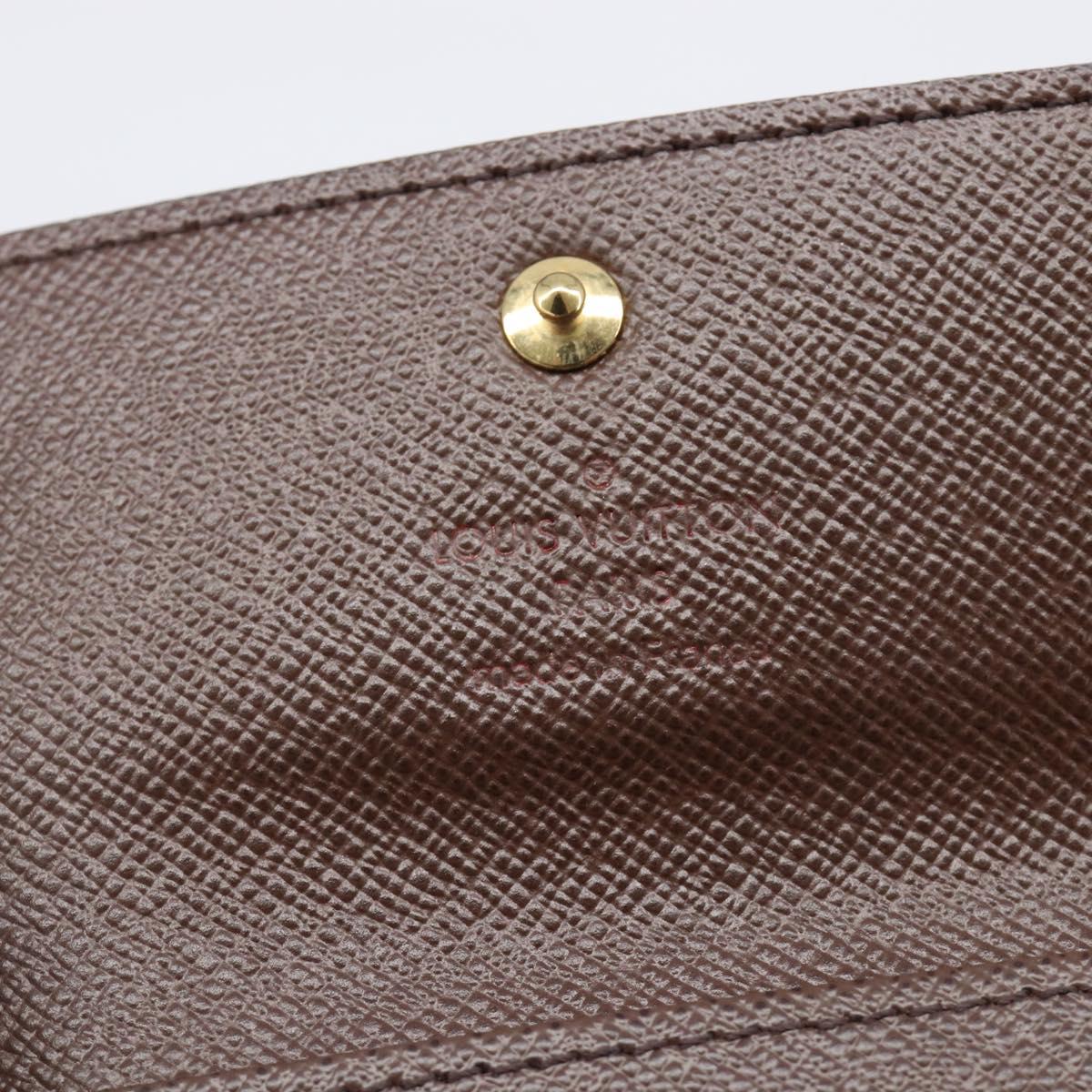 LOUIS VUITTON Damier Ebene Multicles 4 Key Case N62631 LV Auth 206376V