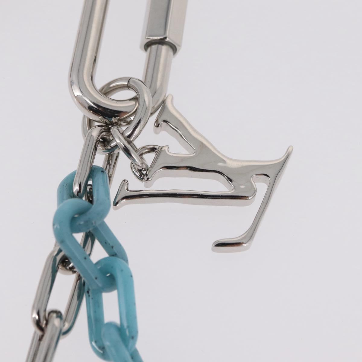 LOUIS VUITTON Key Chain LV Shape Charm metal Silver MP2619 LV Auth 206379M
