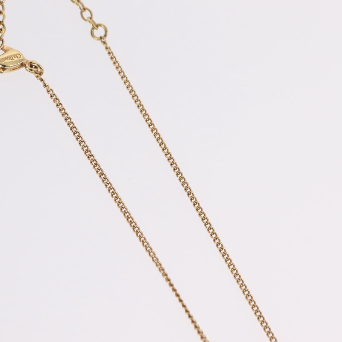 Christian Dior Necklace metal Gold Tone Auth 206380