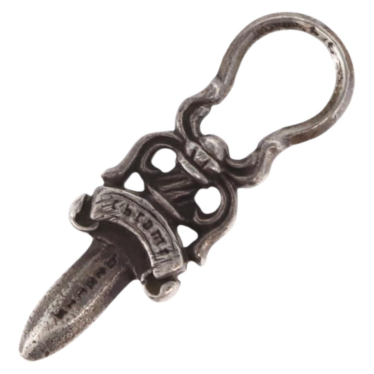 Chrome Hearts Dagger Pendant Top Ag925 Silver Auth 206381M