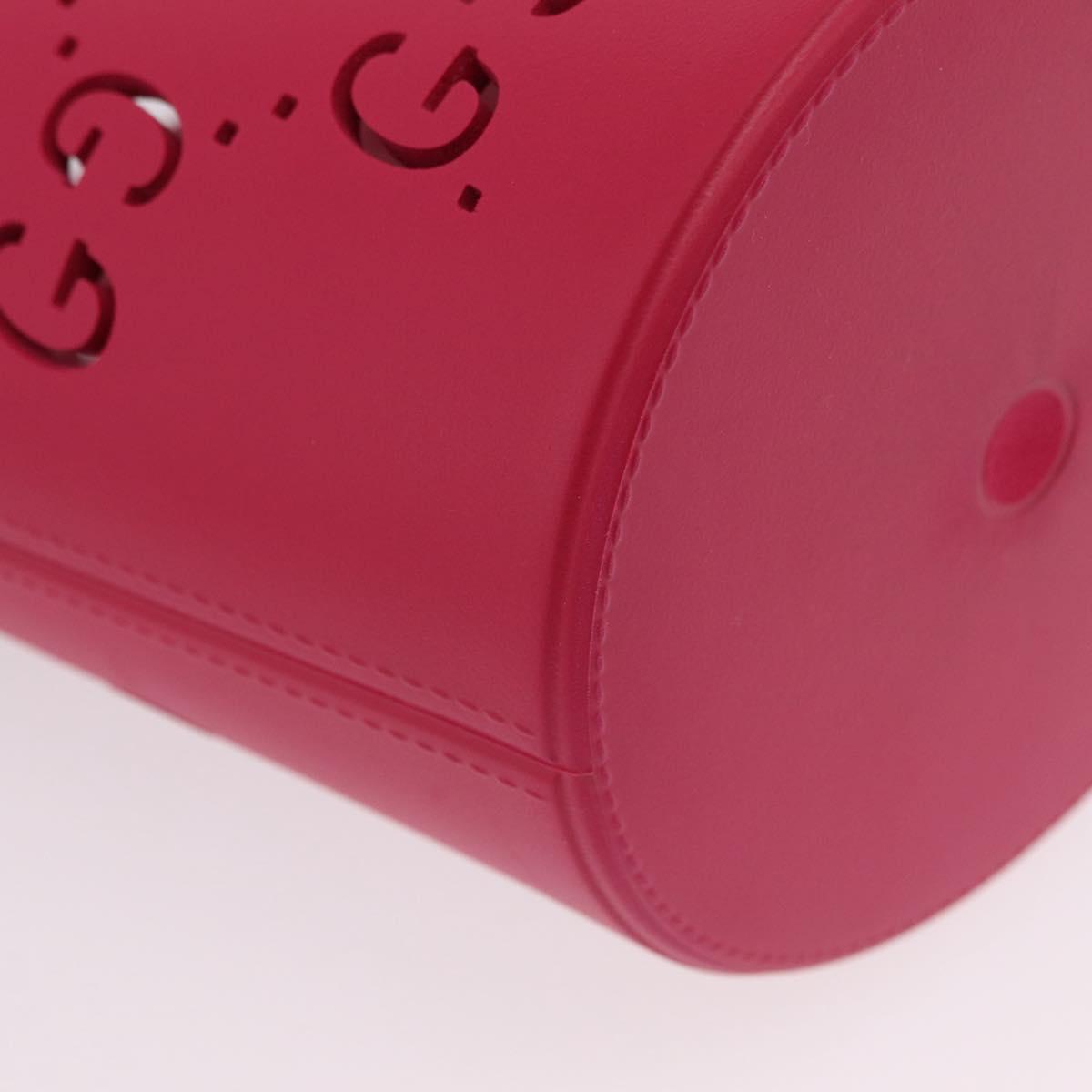 GUCCI Hand Bag Rubber Pink 723051 Auth 206394M