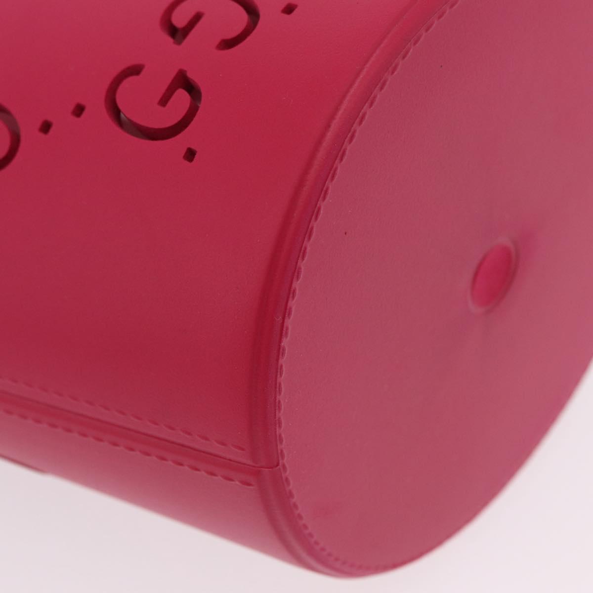 GUCCI Hand Bag Rubber Pink 723051 Auth 206394M