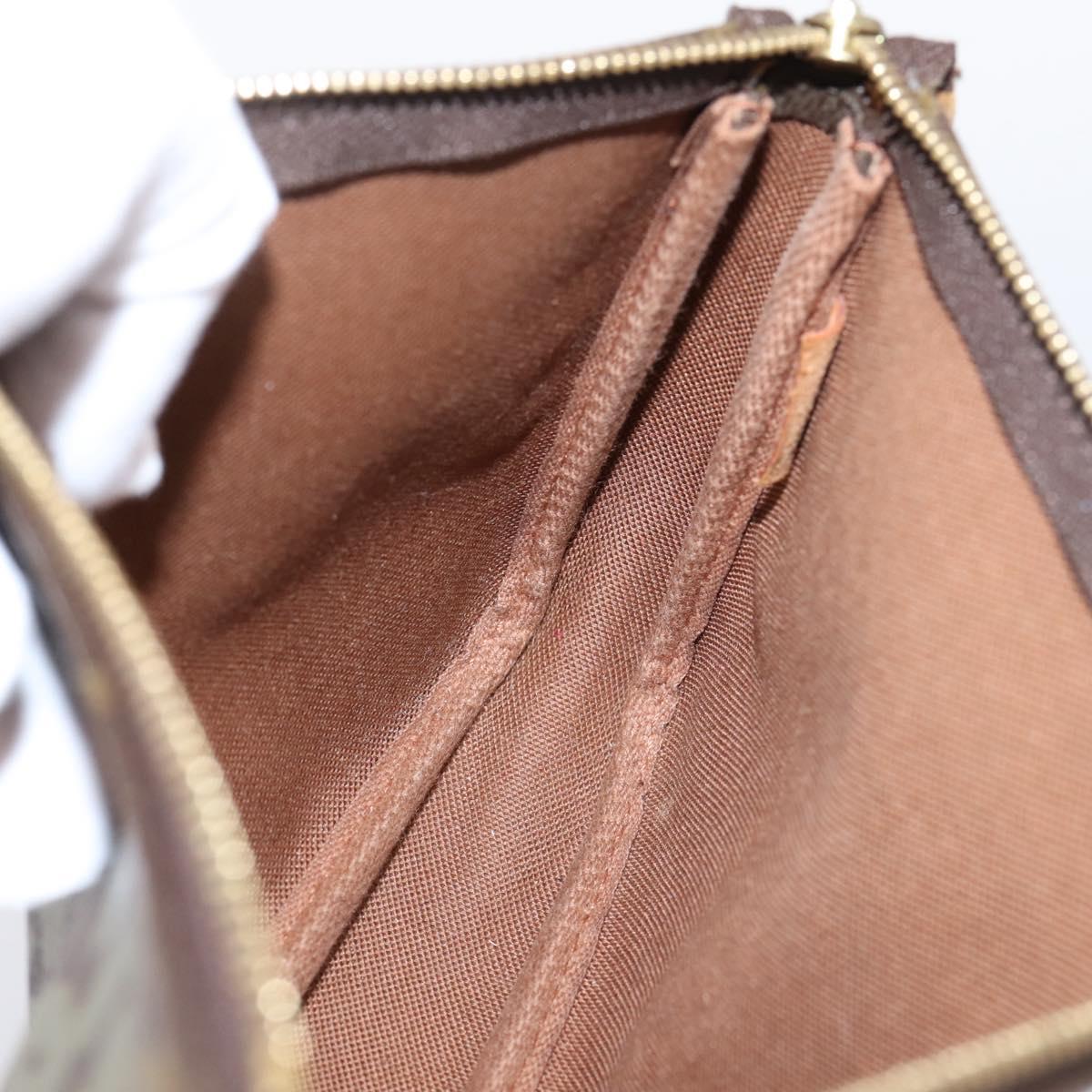 LOUIS VUITTON Monogram Graffiti Pochette Pouch Khaki M92191 LV Auth 206399A