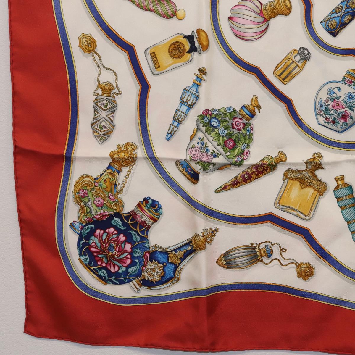 HERMES Carre 90 Scarf hPourvu qu'on ait l'ivresseh Silk Red Auth 206430