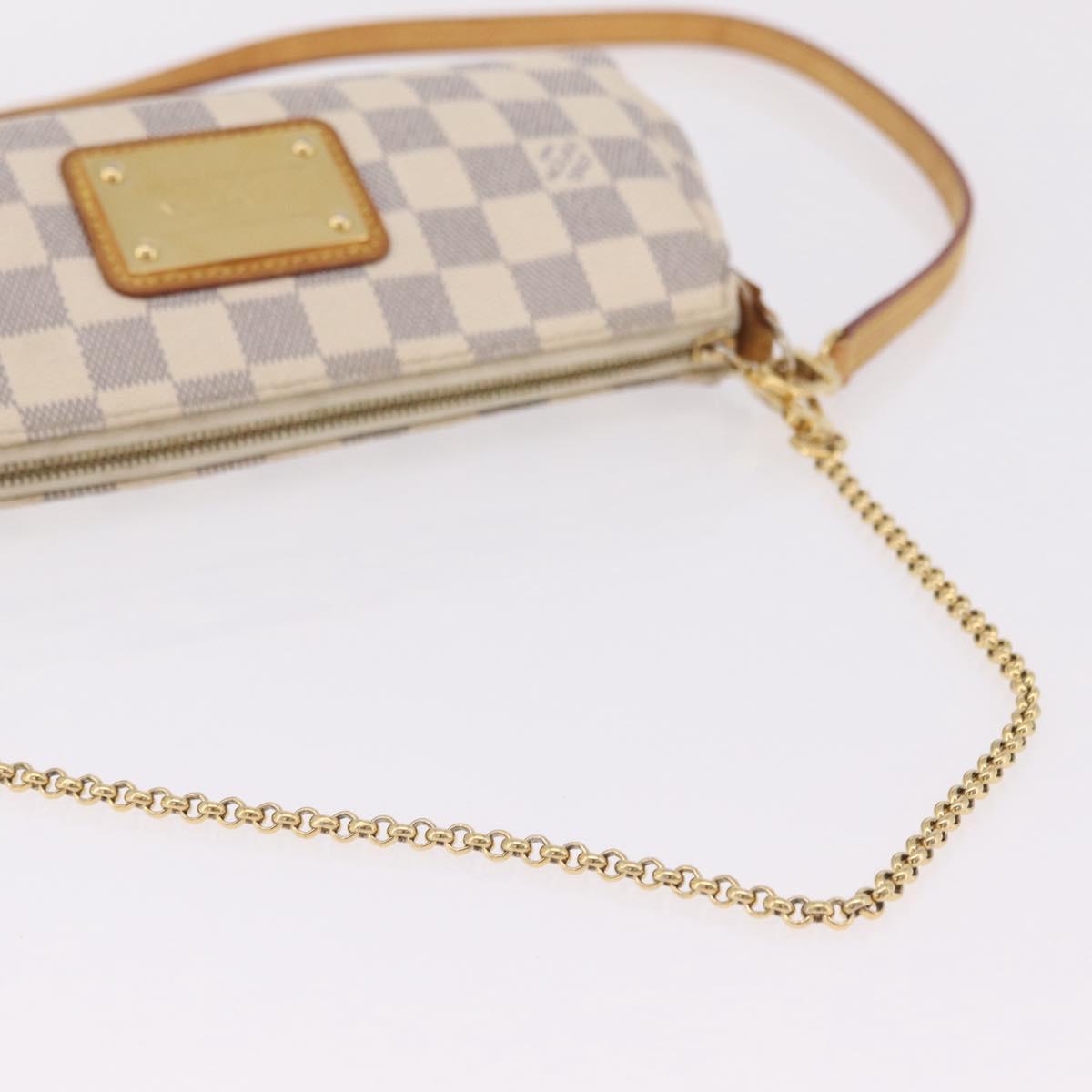 LOUIS VUITTON Damier Azur Eva Shoulder Bag 2way N55214 LV Auth 206436A
