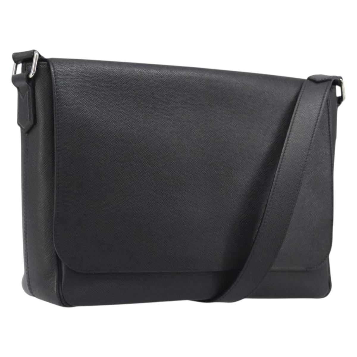 LOUIS VUITTON Taiga Roman MM Shoulder Bag Ardoise M32682 LV Auth 206484V