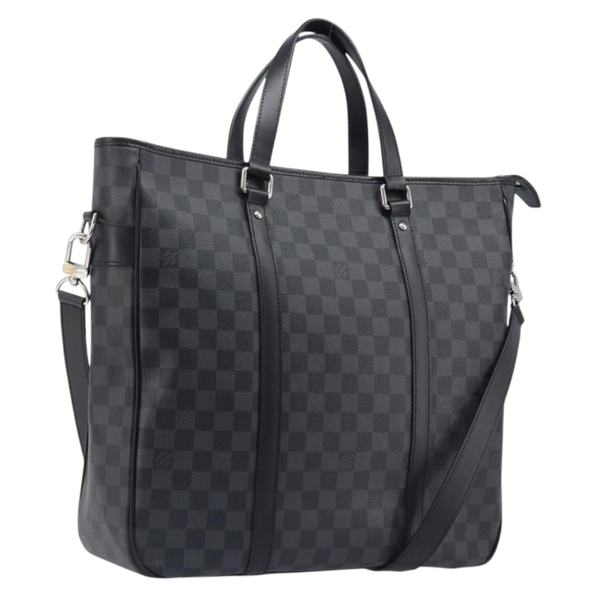 LOUIS VUITTON Damier Graphite Tadao Shoulder Bag 2way N51192 LV Auth 206485V