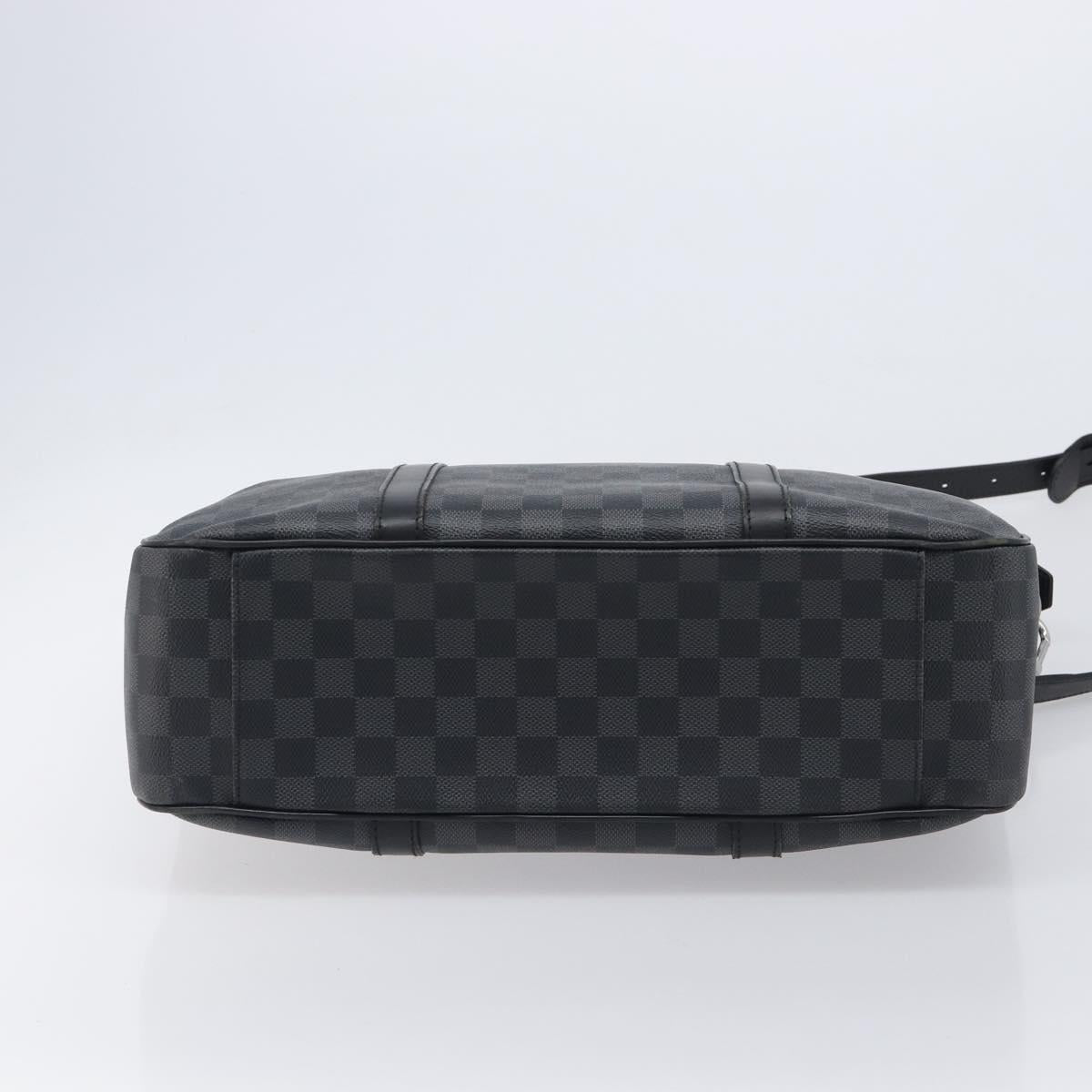 LOUIS VUITTON Damier Graphite Tadao Shoulder Bag 2way N51192 LV Auth 206485V