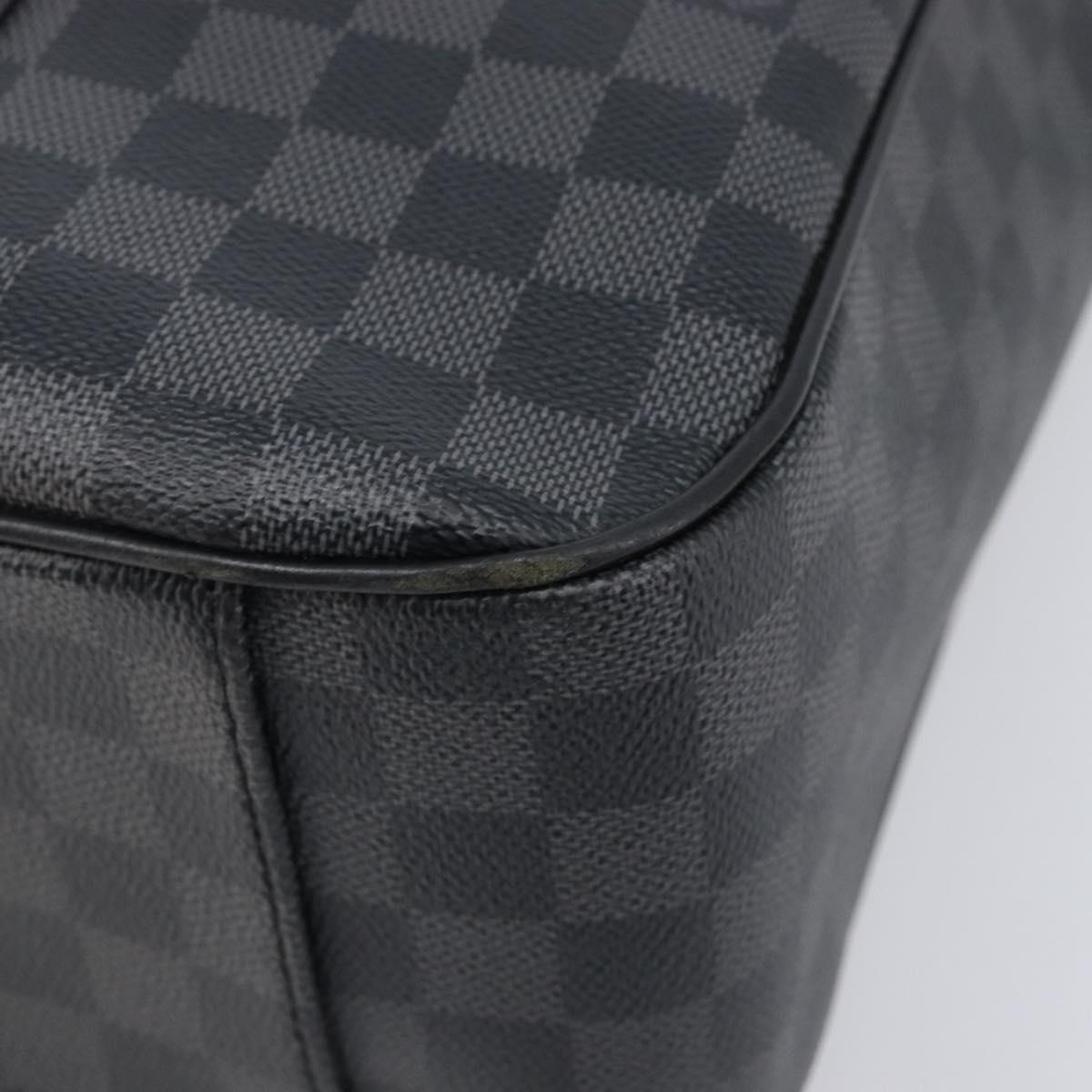 LOUIS VUITTON Damier Graphite Tadao Shoulder Bag 2way N51192 LV Auth 206485V