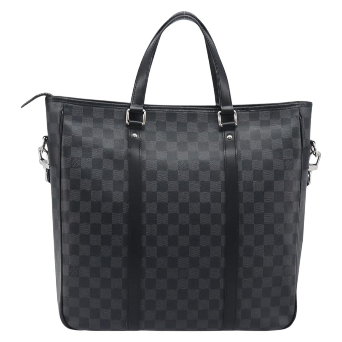 LOUIS VUITTON Damier Graphite Tadao Shoulder Bag 2way N51192 LV Auth 206485V