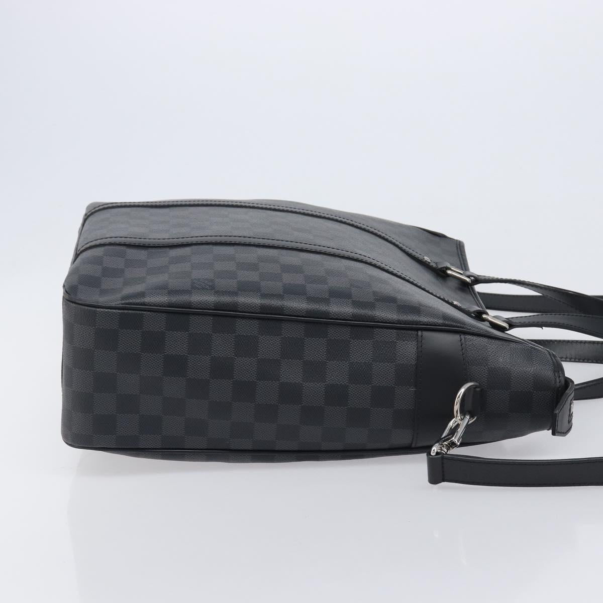 LOUIS VUITTON Damier Graphite Tadao Shoulder Bag 2way N51192 LV Auth 206485V