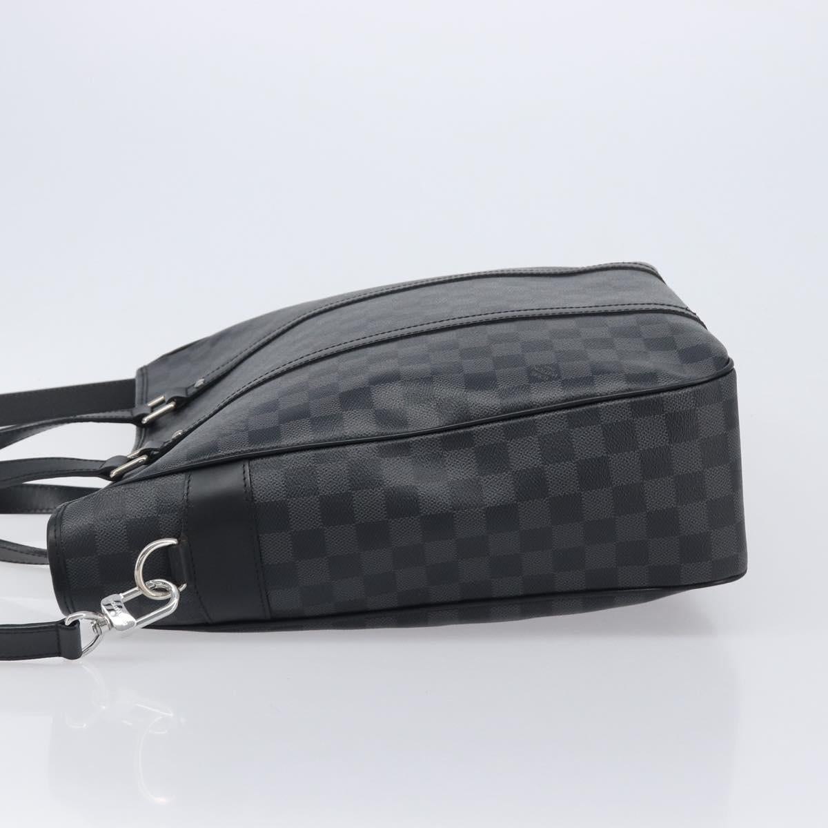 LOUIS VUITTON Damier Graphite Tadao Shoulder Bag 2way N51192 LV Auth 206485V