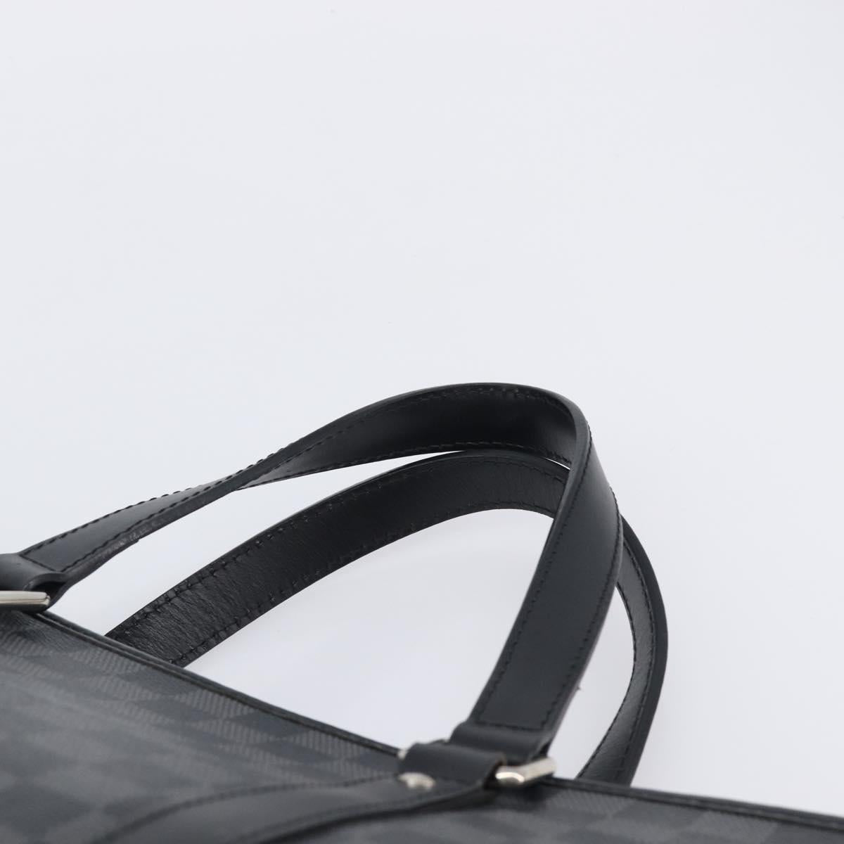 LOUIS VUITTON Damier Graphite Tadao Shoulder Bag 2way N51192 LV Auth 206485V