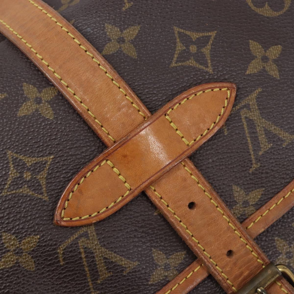 LOUIS VUITTON Monogram Saumur 30 Shoulder Bag M42256 LV Auth 206486