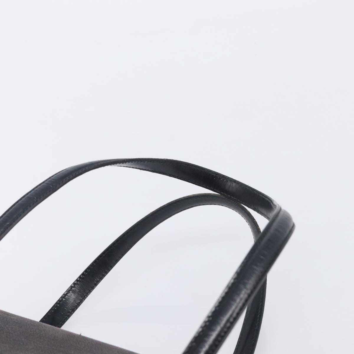 GUCCI Hand Bag Canvas Black Gold 001 4218 Auth 206491