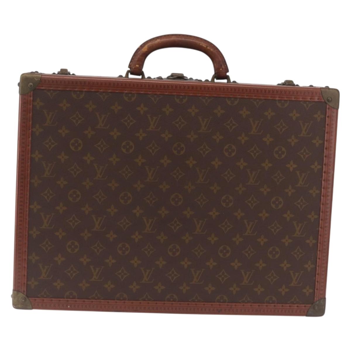 LOUIS VUITTON Monogram Cotoville 50 Trunk LV Auth 206492A