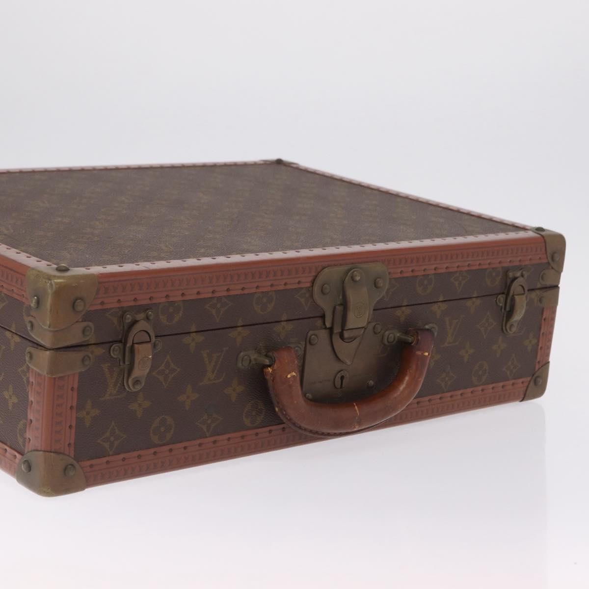 LOUIS VUITTON Monogram Cotoville 50 Trunk LV Auth 206492A