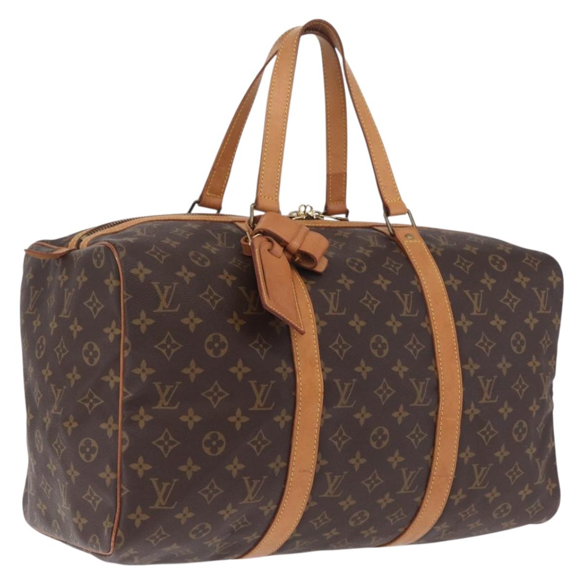 LOUIS VUITTON Monogram Sac Souple 45 Boston Bag M41624 LV Auth 206493A