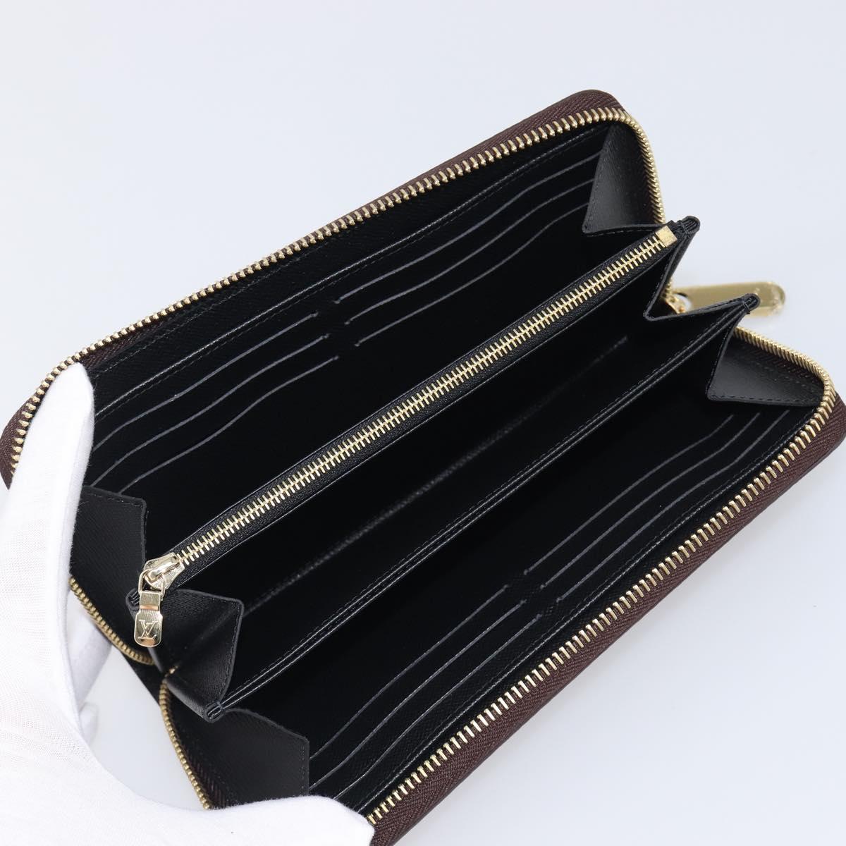 LOUIS VUITTON Monogram Reverse Zippy Wallet Long Wallet M82444 LV Auth 206498SAM