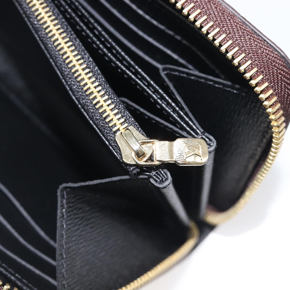 LOUIS VUITTON Monogram Reverse Zippy Wallet Long Wallet M82444 LV Auth 206498SAM