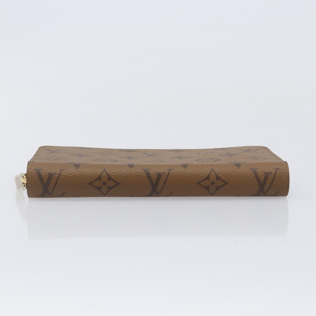 LOUIS VUITTON Monogram Reverse Zippy Wallet Long Wallet M82444 LV Auth 206498SAM
